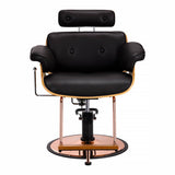Gabbiano barber chair florence with an adjustable black headrest - BVShop