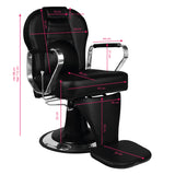 Gabbiano black tiziano barber chair - BVShop