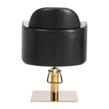 Gabbiano hairdressing chair Malaga gold black - BVShop