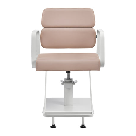 Gabbiano hairdressing chair Porto white beige - BVShop