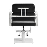 Gabbiano hairdressing chair Porto white black - BVShop