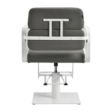 Gabbiano hairdressing chair Porto white gray - BVShop