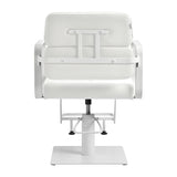 Gabbiano hairdressing chair Porto white white - BVShop