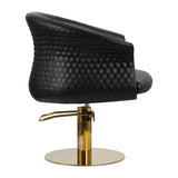 Gabbiano hairdressing chair Wersal gold black - BVShop