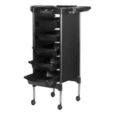 Gabbiano hairdressing trolley fx11-5 black - BVShop