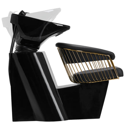 Gabbiano hairdressing wash unit Lille-M gold black - BVShop