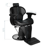 Gabbiano Igor Black Barber Chair - BVShop