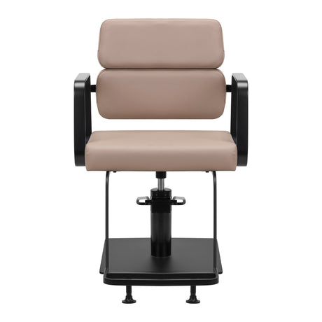 Gabbiano Porto-BM hairdressing chair black beige - BVShop
