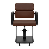 Gabbiano Porto hairdressing chair black chocolate - BVShop