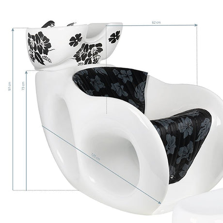 Gabbiano white mallow hairdressing wash unit - BVShop