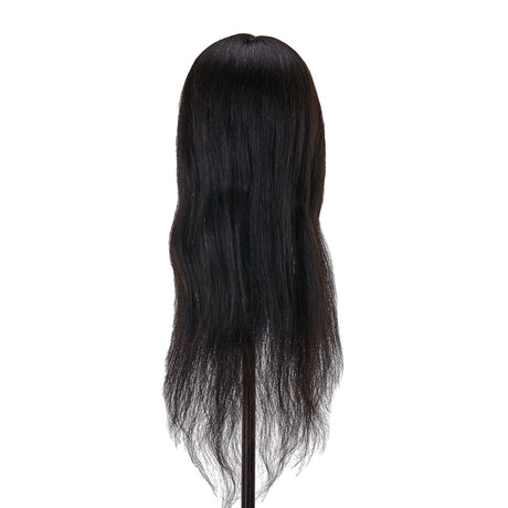 Gabbiano WZ1 hairdressing training head, natural hair, color 1#, length 20" - BVShop