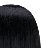 Gabbiano WZ4 training head with beard, synthetic hair, color 1#, length 8"+6" - BVShop