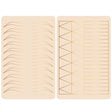 Golden Line 3D Double-sided Ombre Eyebrow Practice Skin 218x140x15mm - BVShop