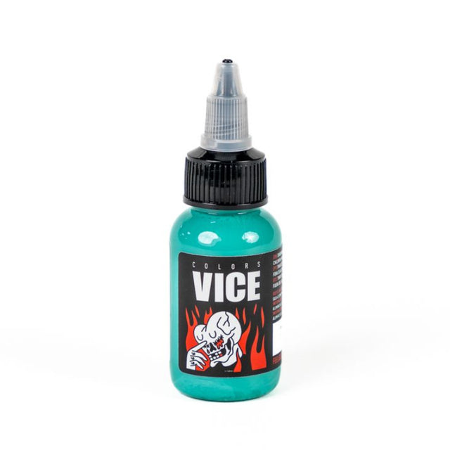 Vice Colors Estate Blue 30ml nail polish bottle with a sleek design, showcasing the vibrant blue color and branding.