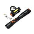 BVShop LED headlamp with built-in battery, adjustable straps, and bright illumination for outdoor and hands-free activities.