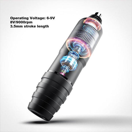 Mast Atom M4 Rotary Tattoo Machine Pen Black - BVShop