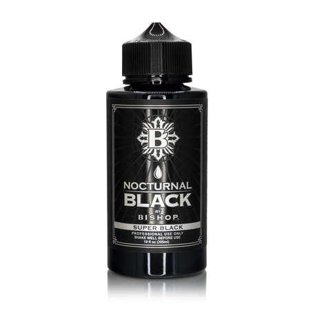 Nocturnal By Bishop Super Black 295ml — pudel valgel taustal