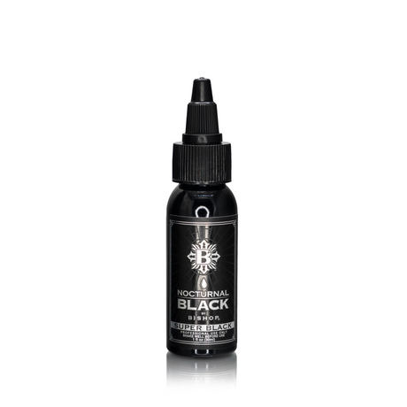Nocturnal By Bishop Super Black 30ml — pudel valgel taustal
