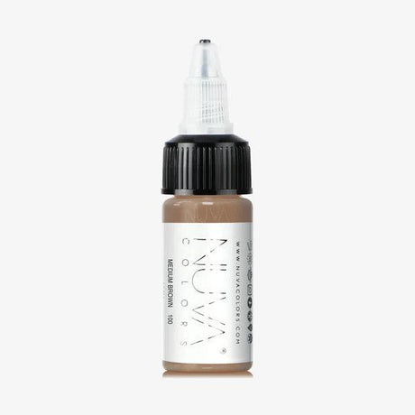 Nuva Colors Eyebrow Pigments 100 MEDIUM BROWN 15ml - BVShop