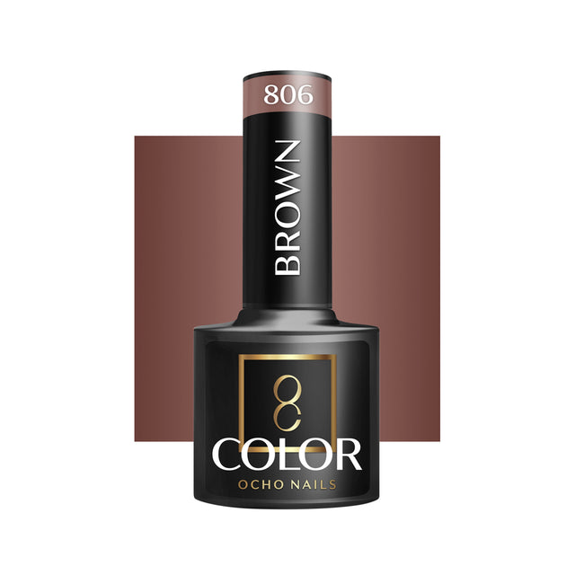 OCHO NAILS Hybrid nail polish brown 806 -5 g - BVShop