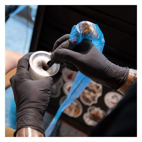 Piranha Black Nitrile Gloves 100pcs S/M/L - BVShop