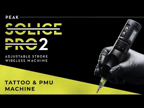 Peak Solice Pro V2 traadita tätoveerimis- ja PMU-masin mattmust