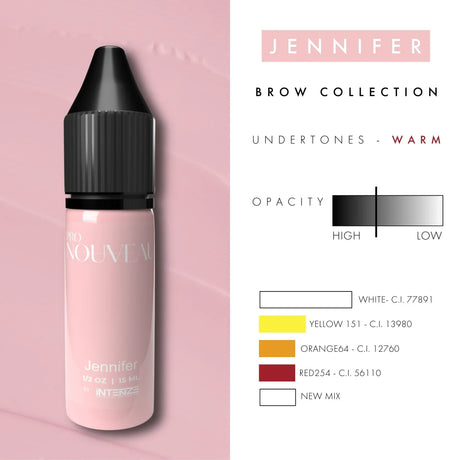 Pro Nouveau Blush Lip Pigments by Intenze Jennifer 15ml - BVShop