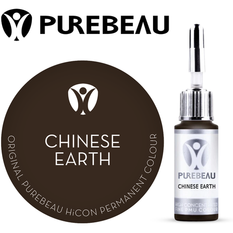 Purebeau Chinese Earth 10ml HiCON kulmupigmendi pudel ja värvinäidis