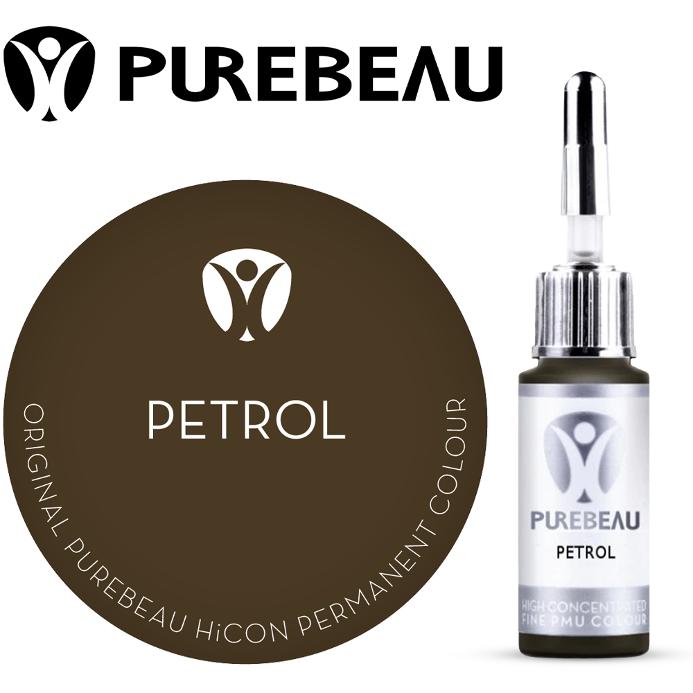 Purebeau Petrol 10ml HiCON kulmupigmendi pudel ja värvinäidis