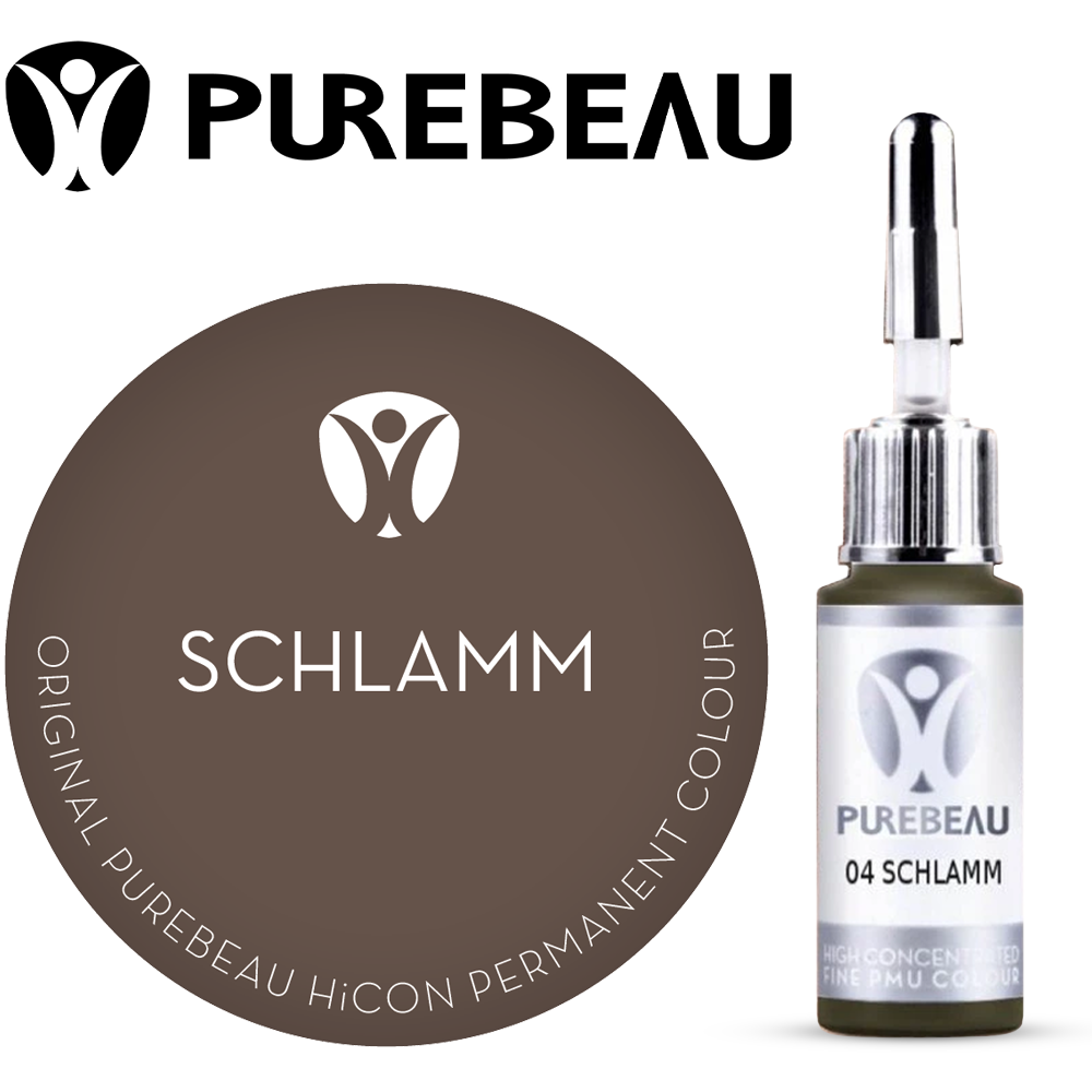 Purebeau Schlamm 10ml HiCON kulmupigmendi pudel ja värvinäidis
