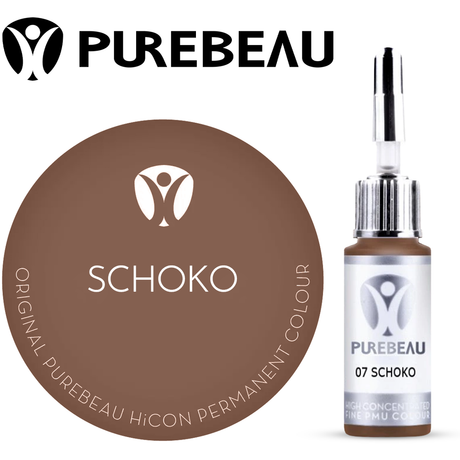 Purebeau Schoko 10ml HiCON kulmupigmendi pudel ja värvinäidis
