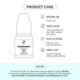PhiAcademy PMU Aqua Red Sea Pigment 10ml — product care and storage