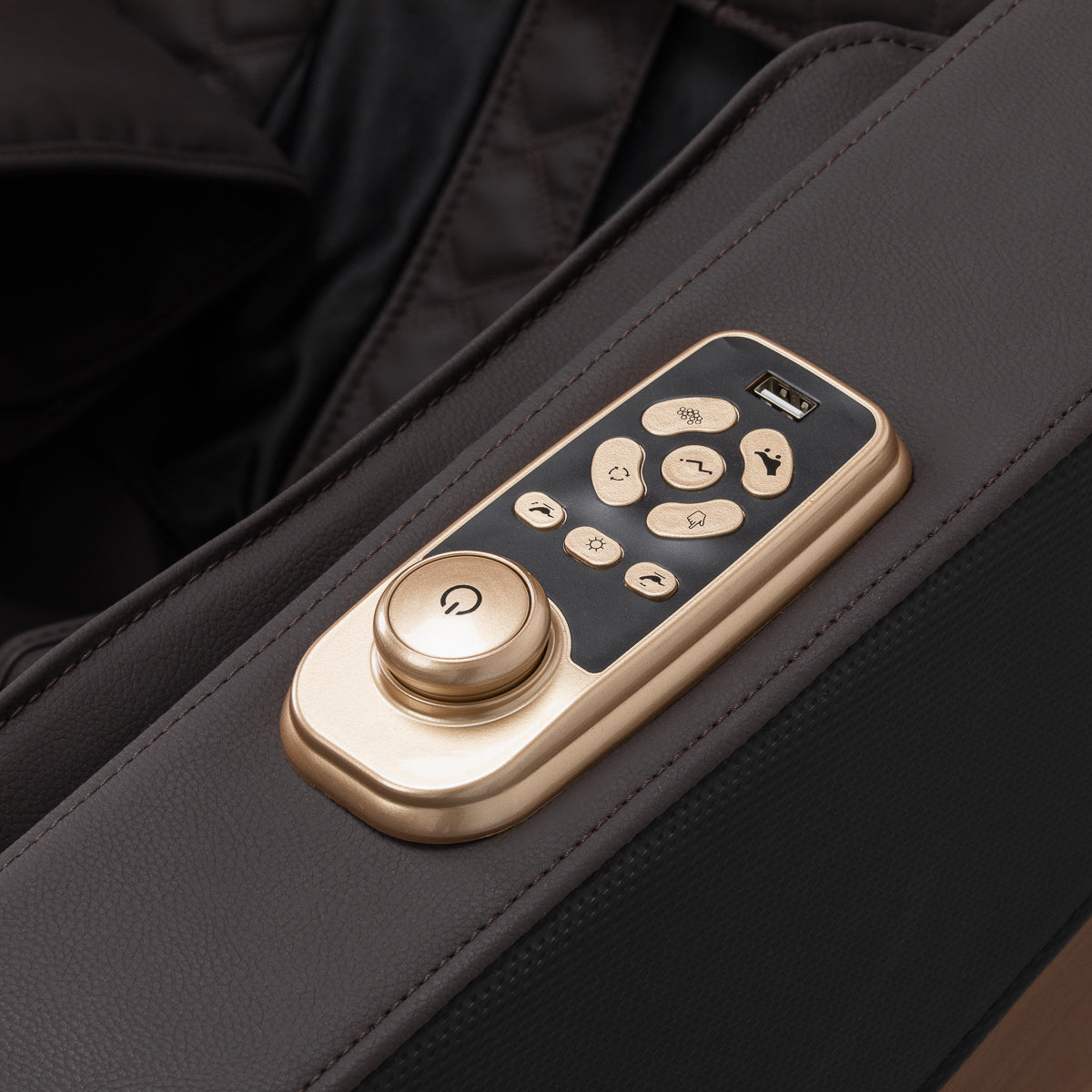 Sakura massage chair 306A wooden leather - BVShop