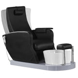 SPA ARMCHAIR FOR PEDICURE AZZURRO 016A BLACK WITH HYDROMASSAGE - BVShop