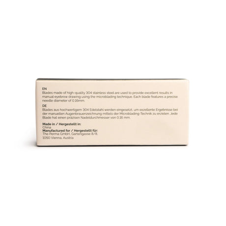 The Perma Microblading Nano Blades U24 0.16mm, set of 50 precision microblading blades for eyebrow tattooing.