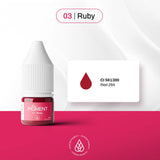 The Pigment 03 Ruby 5ml lip pigment for ombre and shading work