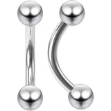 Titaanist kõver labret, mis surutakse sisse