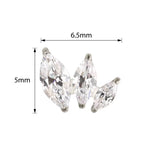 Titaanist sõrmus kujundatud marquise'iga