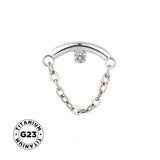 Titaanist sõrmuseketi ripats