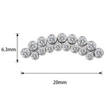 Titaanist sõrmus kaarekujulise servaga