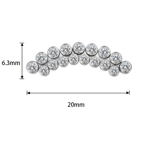 Titaanist sõrmus kaarekujulise servaga