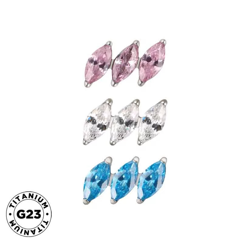 Titaanist sõrmus diagonaalse marquise'ga