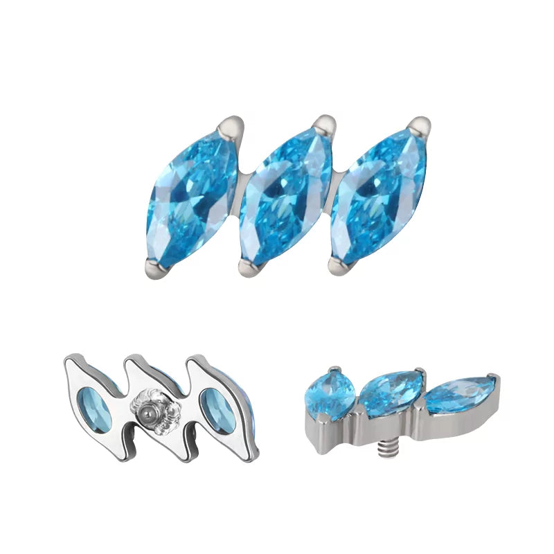 Titaanist sõrmus diagonaalse marquise'ga