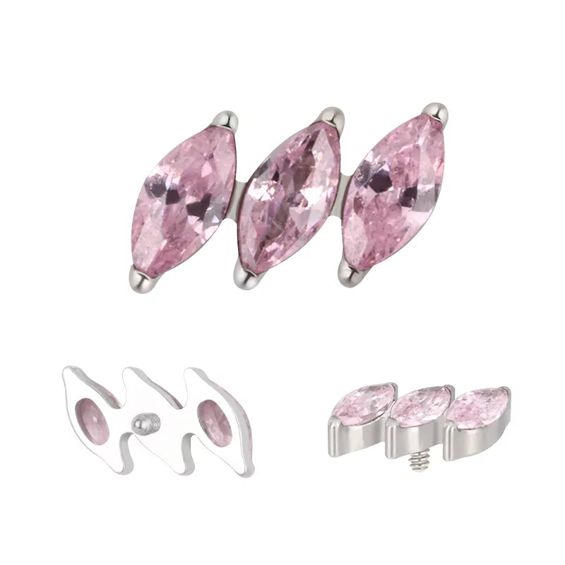 Titaanist sõrmus diagonaalse marquise'ga