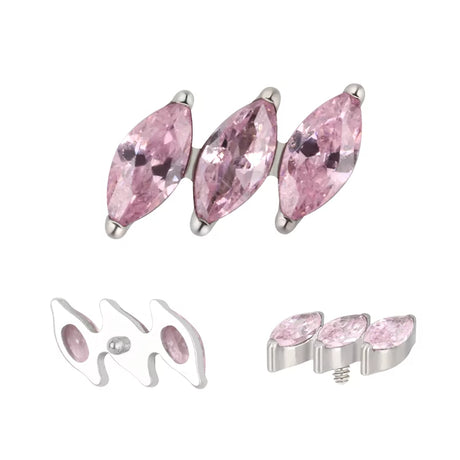 Titaanist sõrmus diagonaalse marquise'ga