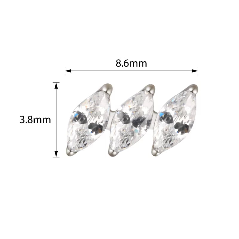 Titaanist sõrmus diagonaalse marquise'ga