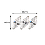 Titaanist sõrmus diagonaalse marquise'ga