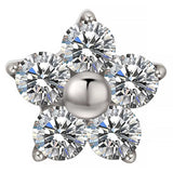 Titaaniumist sõrmus lillekujuline