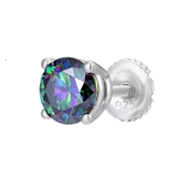 Titaanist rõngaste otsikud tsirkoonia raamiga