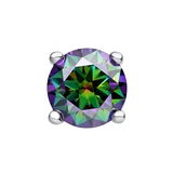 Titaanist rõngaste otsikud tsirkoonia raamiga